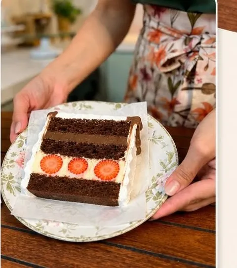 Pedazo de torta Tres Amores